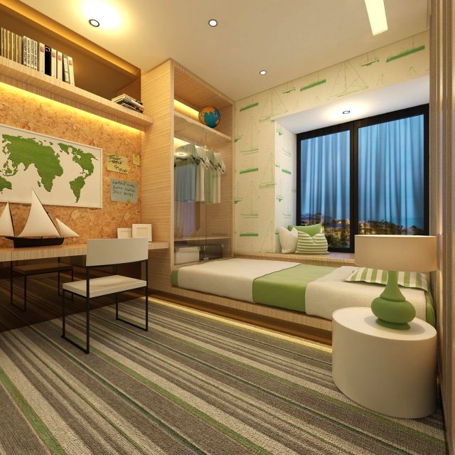 luxury stylish interior master bedroom - 92 3D Model .c4d .max .obj .3ds .fbx .stl .blend 