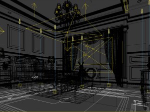luxury stylish interior master bedroom - 94 3D Modell