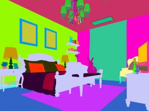 luxury stylish interior master bedroom - 96 3D Model