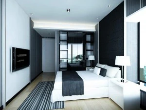 dormitorio principal interior elegante de lujo - 97 Modelo 3D