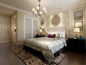 kamar tidur bergaya eropa 02 Model 3D