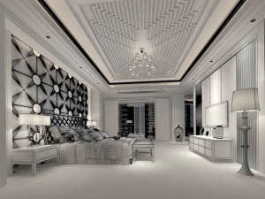 stylish european bedroom 05 Modelo 3D