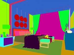 stylish european bedroom 06 3D Model
