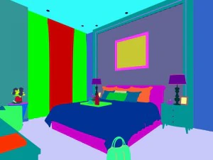 stylish european bedroom 10 3D Model