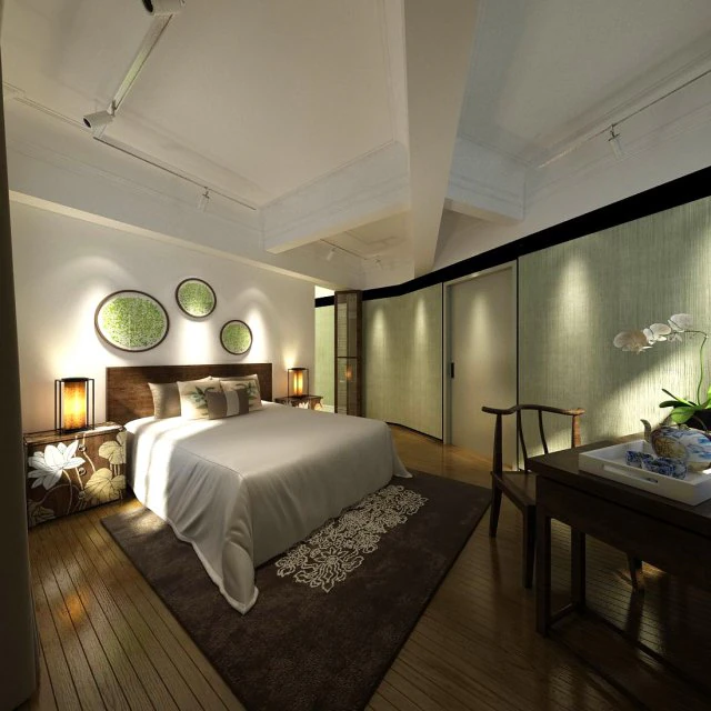 hotel room -9405 3D Model .c4d .max .obj .3ds .fbx .stl .blend 