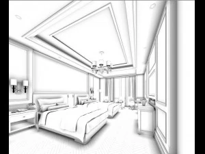hotel room -9406 3D Model