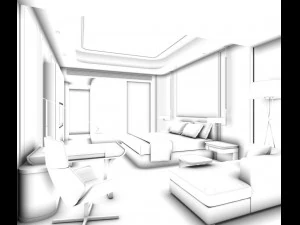 hotel room -9407 3D Model