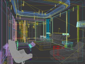 hotel room -9407 3D-Modell