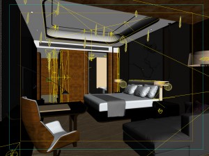 hotel room -9407 3D-Modell