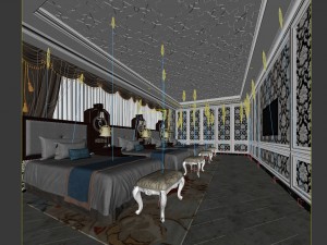 hotel room -9409 Model 3D