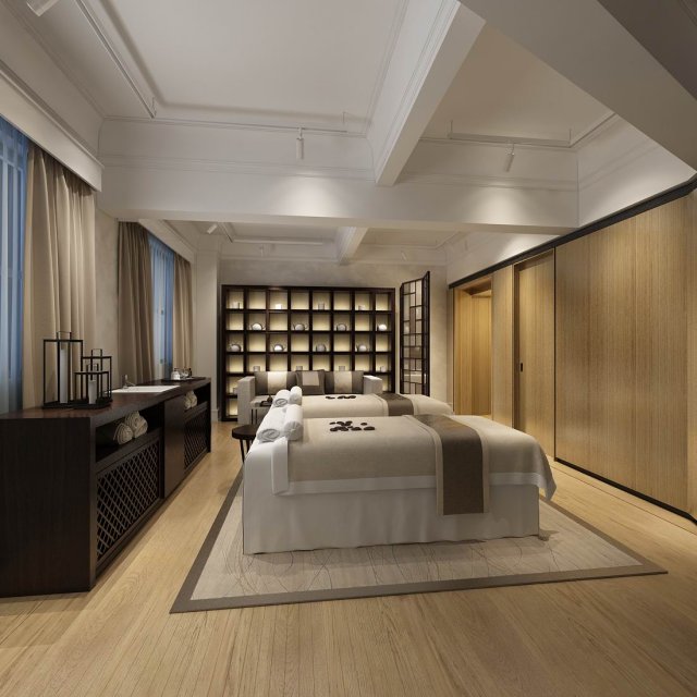 hotel room -9410 3D Model .c4d .max .obj .3ds .fbx .stl .blend 
