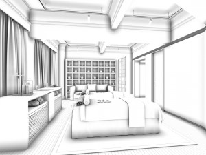 hotel room -9410 3D Model