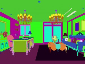 living room - american style-9410 Modèle 3D