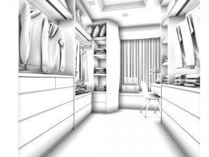 fashion - cloakroom 03 3D Modell