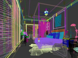 bedroom - southeast asian style -9401 3D Model