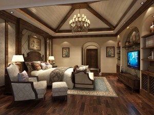 bedroom - american style -9401 3D Модель