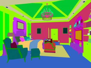 bedroom - american style -9401 3D Model