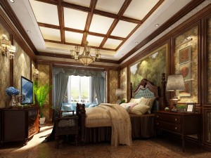 bedroom - american style -9403 Modello 3D