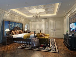 bedroom - american style -9406 3D Model