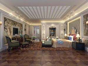 bedroom - american style -9407 3D Model