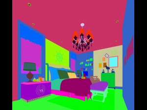 bedroom - american style-9413 3D मॉडल
