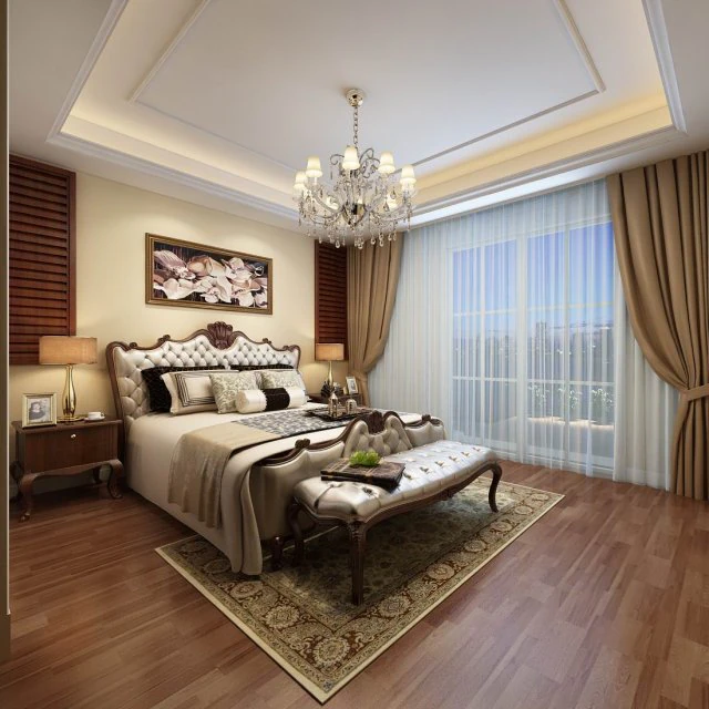 bedroom - american style-9415 3D Model .c4d .max .obj .3ds .fbx .stl .blend