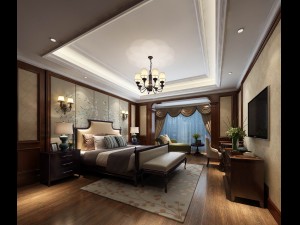 bedroom - american style -9417 3D 모델