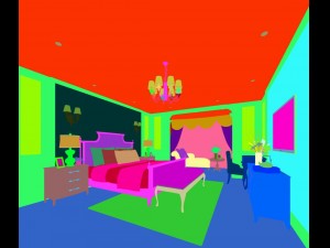 bedroom - american style -9417 Modelo 3D