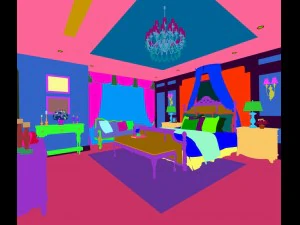 bedroom - american style-9418 3D Model