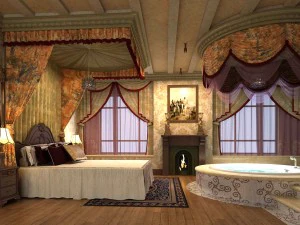 dormitorio - estilo europeo -9408 Modelo 3D