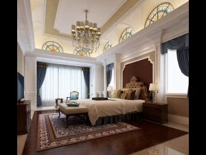 bedroom - european style -9409 3D Model
