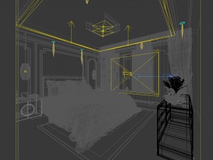 bedroom - european style -9410 3D 模型