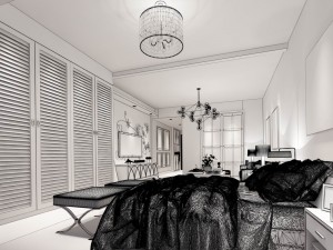 bedroom - european style -9413 3D 모델