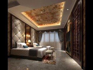 bedroom - european style-9414 3D Model