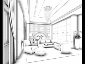bedroom - european style-9418 Modelo 3D