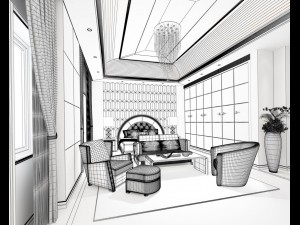 bedroom - european style-9418 Modelo 3D