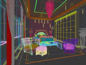 bedroom - european style-9418 Modelo 3D