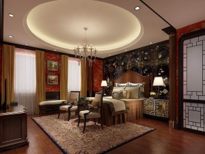 bedroom - european style-9419 3D-Modell