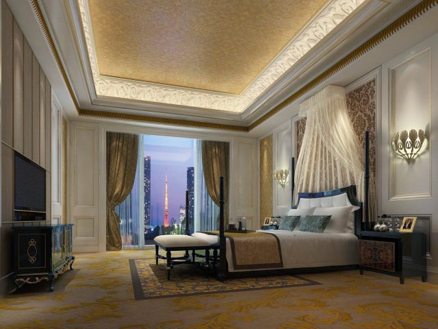 bedroom - european style-9420 Model 3D .c4d .max .obj .3ds .fbx .stl .blend 