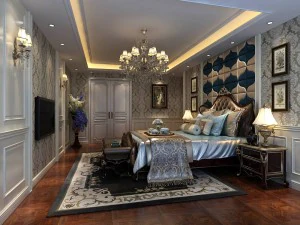 寝室 - ヨーロピアンスタイル-9422 3Dモデル