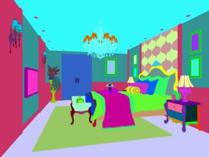 bedroom - european style-9422 3D मॉडल