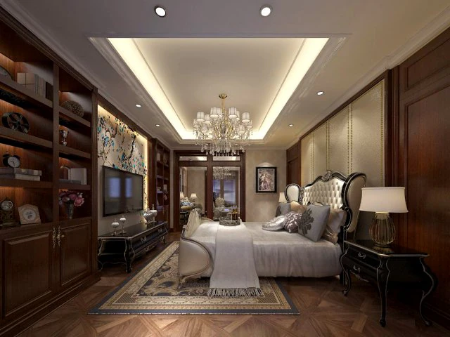 bedroom - european style-9423 3D Model .c4d .max .obj .3ds .fbx .stl .blend