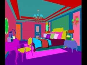 bedroom - european style-9425 Model 3D