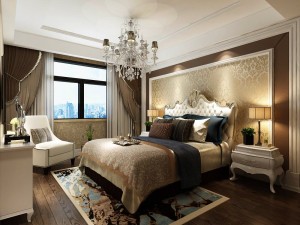 bedroom - european style-9427 3D Model