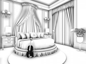 bedroom - european style -9429 Modello 3D
