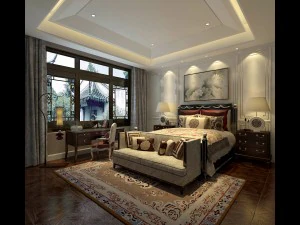 침실 - 유럽 스타일-9430 3D 모델