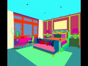 bedroom - european style-9430 3D Model