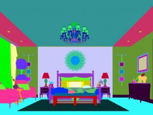 bedroom - european style-9434 3D Модель