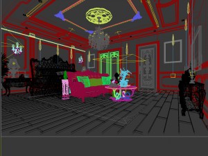 bedroom - european style -9439 Modèle 3D