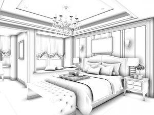 bedroom - european style -9441 3D Model
